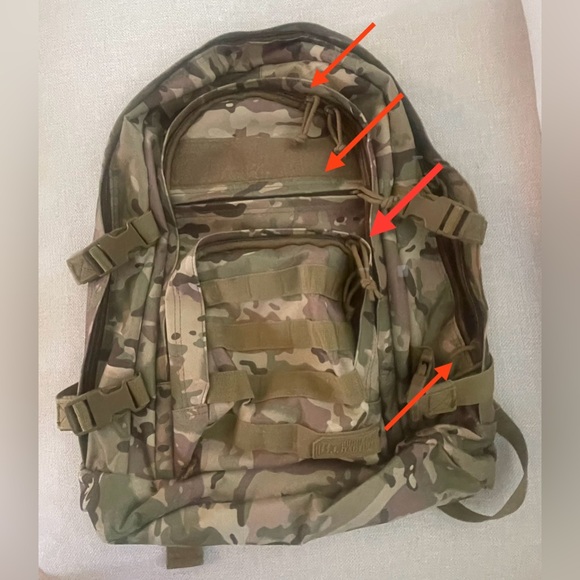 Highland Tactical Camouflage Backpack – Durable, Multi-Pocket, Adventure-Ready - Picture 6 of 8